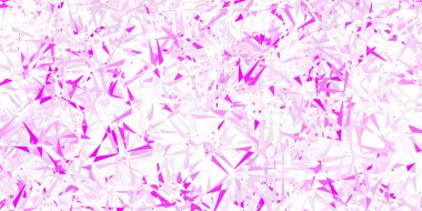 Üçgen şekilli açık mor vektör şablonu. Üçgen şekilleri soyut bir şekilde renk değişimine sahiptir. Duvar kağıtlarınız için tasarım.