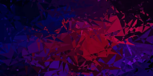 三角形の濃い紫色のベクトル背景 カラフルな抽象的な三角形のウェブ素材のイラスト 昇進のパターン — ストックベクタ