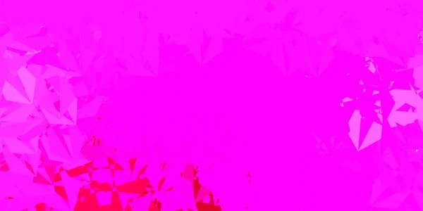Темно Фіолетові Рожеві Векторні Мозаїчні Шпалери Трикутника Сучасна Абстрактна Ілюстрація — стоковий вектор