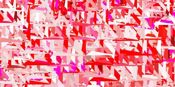 带有多边形的浅红色矢量背景 简单的设计 抽象风格 三角形 商业广告模板 — 图库矢量图片
