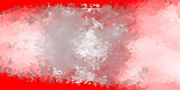 Modèle Mosaïque Triangle Vectoriel Rouge Clair Illustration Abstraite Colorée Avec — Image vectorielle