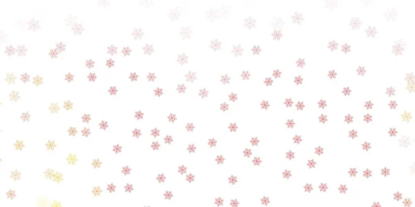 Ljusröd Gul Vektor Naturlig Bakgrund Med Blommor Gradient Rgstarka Abstrakta — Stock vektor