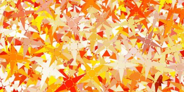 Açık sarı arka plan üçgenli, çizgili. Renkli soyut üçgenli web materyali çizimi. Terfi modelleri.