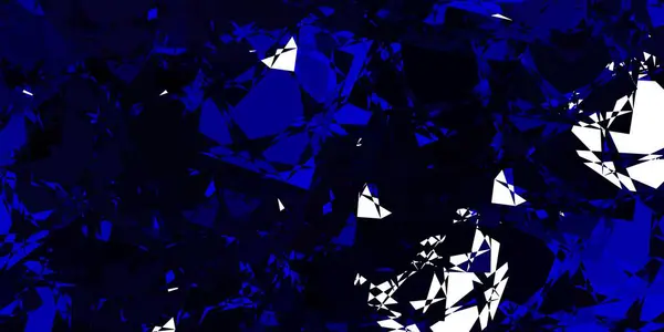 Темний Векторний Візерунок Blue Багатокутними Формами Веб Матеріал Ілюстрація Барвистими — стоковий вектор