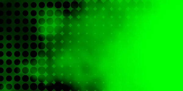 丸付きライトグリーンベクトルテンプレート 泡とグラデーションスタイルの抽象的な装飾デザイン 小冊子やチラシの模様 — ストックベクタ