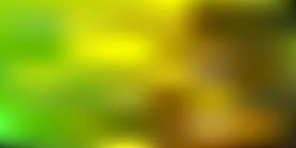 Verde Oscuro Vector Amarillo Textura Borrosa Ilustración Colorida Abstracta Estilo — Vector de stock