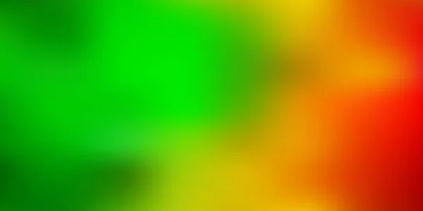 Verde Escuro Vetor Amarelo Embaçamento Abstrato Pano Fundo Ilustração Colorida —  Vetores de Stock