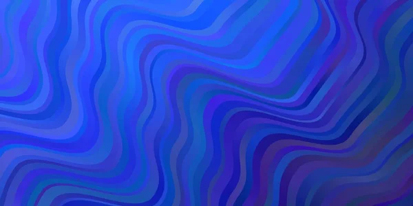 Σκούρο Μπλε Διανυσματικό Μοτίβο Καμπύλες Πολύχρωμη Απεικόνιση Καμπύλες Γραμμές Μοτίβο — Διανυσματικό Αρχείο