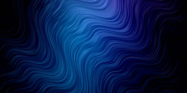 Dunkelrosa Blauer Vektorhintergrund Mit Kurven — Stockvektor