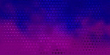 Koyu Mor, çemberli pembe vektör arkaplan.