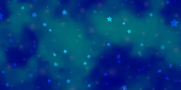 Plantilla Vectorial Light Blue Con Estrellas Neón — Archivo Imágenes Vectoriales