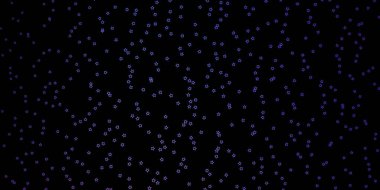 Koyu Mor, soyut yıldızlı pembe vektör deseni.