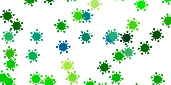 Azul Claro Textura Vectorial Amarilla Con Símbolos Enfermedad Ilustración Abstracta — Vector de stock