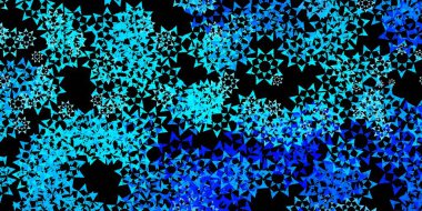 Koyu mavi vektör dokusu üçgen biçiminde. Üçgenli soyut gradyan çizimi. Duvar kağıtları için şablon.