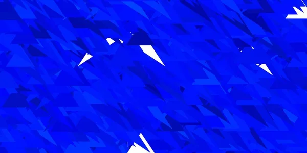 Heller Blauer Vektorhintergrund Mit Dreiecken Linien Dreiecksformen Mit Farbenfrohem Verlauf — Stockvektor