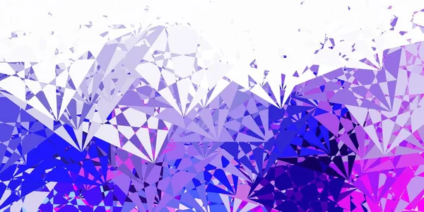 Rose Clair Texture Vectorielle Bleue Avec Des Triangles Aléatoires Illustration — Image vectorielle