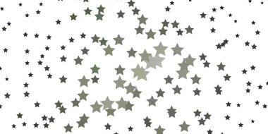 Küçük ve büyük yıldızlı Açık Gri vektör arkaplanı.