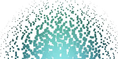 Açık Mavi, kare biçiminde yeşil vektör deseni.