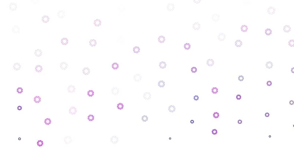 Luz Púrpura Fondo Vectorial Rosa Con Burbujas Ilustración Abstracta Moderna — Vector de stock