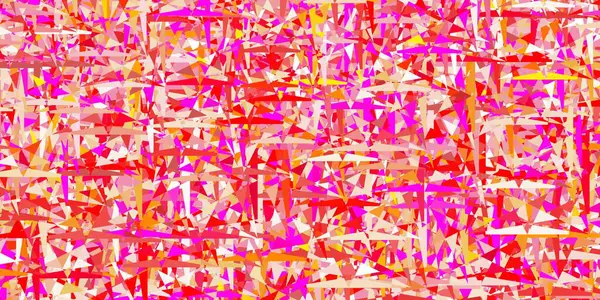 Светло Розовый Желтый Вектор Искушают Кристаллами Треугольниками Декоративный Дизайн Абстрактном — стоковый вектор