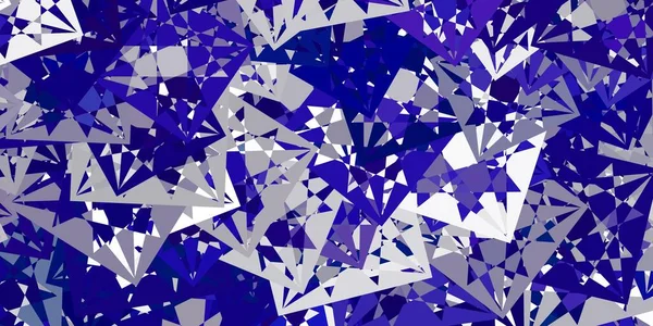 Hellgrauer Vektorhintergrund Mit Polygonalen Formen Kluge Abstrakte Illustration Mit Dreiecksformen — Stockvektor
