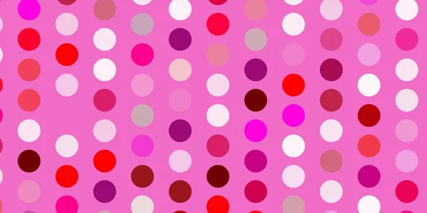 球で明るいピンクのベクトルパターン カラフルなドロップで抽象的なイラストを光る ポスター バナーのデザイン — ストックベクタ