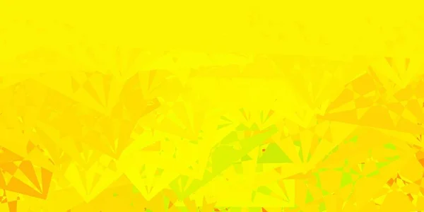 Dunkelgrünes Gelbes Vektorlayout Mit Dreiecksformen Einfaches Design Abstrakten Stil Mit — Stockvektor