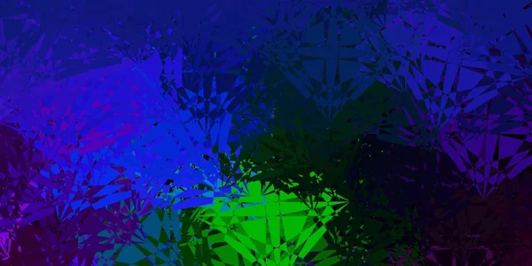 Dunkle Mehrfarbige Vektorschablone Mit Dreiecksformen Hervorragende Abstrakte Illustration Mit Farbenfrohen — Stockvektor