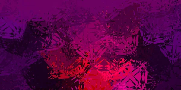 Dark Purple Fundo Vetor Rosa Com Triângulos Ilustração Abstrata Magnífica —  Vetores de Stock