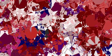 Üçgenli açık kırmızı vektör arkaplanı. Modern tarzda üçgen şekilli akıllı soyut çizimler. Duvar kağıtlarınız için tasarım.