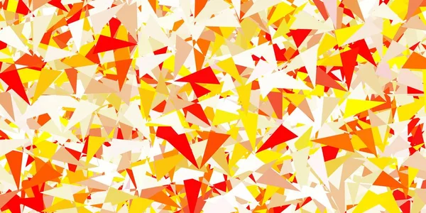 Lichtoranje Vectorlay Out Met Driehoekvormen Driehoek Vormen Met Kleurrijke Gradiënt — Stockvector