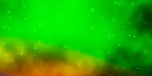 Світло Зелений Червона Векторна Текстура Красивими Зірками — стоковий вектор