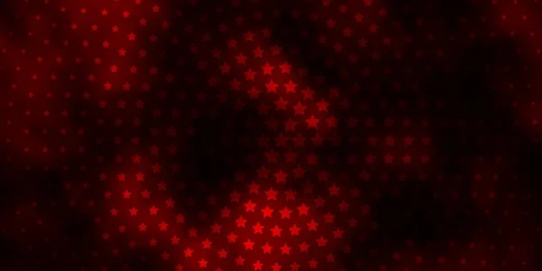 Textura Vectorial Rojo Oscuro Con Hermosas Estrellas — Archivo Imágenes Vectoriales