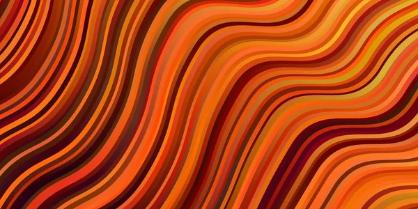 Texture Vectorielle Orange Foncé Avec Des Lignes Douces Illustration Colorée — Image vectorielle