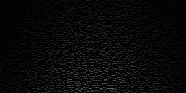 Patrón Vectorial Azul Oscuro Con Líneas Curvas — Vector de stock