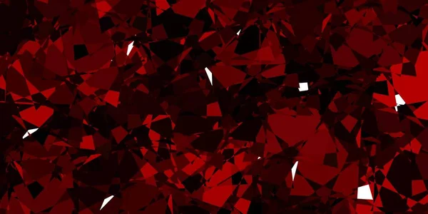 Темно Красный Векторный Фон Треугольниками Линиями Простой Дизайн Абстрактном Стиле — стоковый вектор