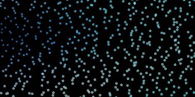 Soyut yıldızlı koyu mavi vektör deseni. Yıldızlı modern geometrik soyut çizim. Cep telefonları için tema.