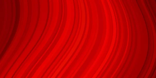 Tmavě Červený Vektorový Obrazec Zakřivenými Čárami — Stockový vektor