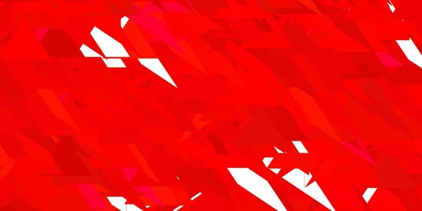Texture Vectorielle Rouge Clair Jaune Avec Des Triangles Aléatoires Illustration — Image vectorielle