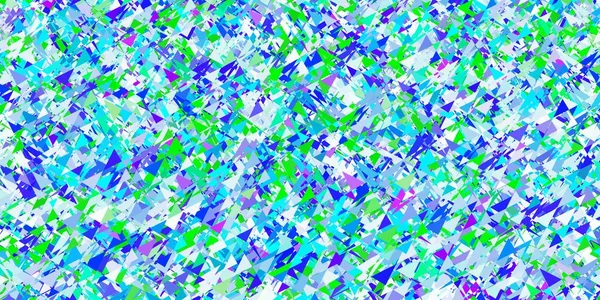 Světlé Vícebarevné Rozložení Vektorů Trojúhelníkovými Tvary Ilustrace Abstraktními Barevnými Trojúhelníky — Stockový vektor