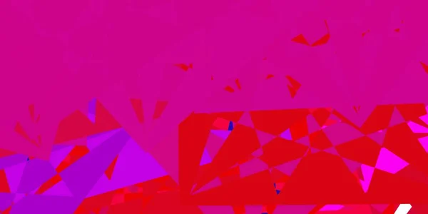 Rosa Oscuro Textura Vectorial Amarilla Con Triángulos Aleatorios Ilustración Abstracta — Vector de stock