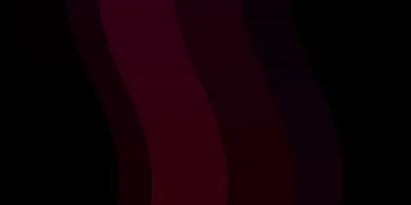 Темно Рожевий Векторний Фон Вигнутими Лініями Барвиста Ілюстрація Яка Складається — стоковий вектор