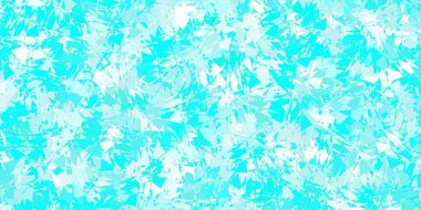 Üçgen formlu açık yeşil vektör düzeni. Üçgen şekilleri soyut bir şekilde renk değişimine sahiptir. Reklamlarınıza basit bir ekleme..