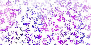 Açık Mor, kaotik şekilli pembe vektör arkaplan. Basit gradyan şekilli renkli bir çizim. Cep telefonları için arka plan.