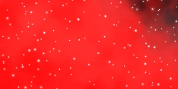 Patrón Vectorial Rojo Claro Con Estrellas Abstractas — Vector de stock