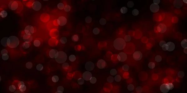 Dark Red Vector Background Circles — Stock Vector