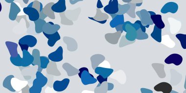 Rastgele şekilli açık yeşil vektör arkaplanı. Basit bir şekilde gradyan olan renkli soyut biçimler. Web siteniz için basit illüstrasyon.