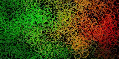 Koyu yeşil, soyut şekilli sarı vektör şablonu. Soyut tarzda, gradyan formlarda basit tasarım. Reklamlarınız için modern tasarım.