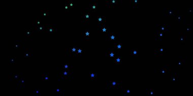 Koyu mavi, güzel yıldızlı yeşil vektör dokusu.