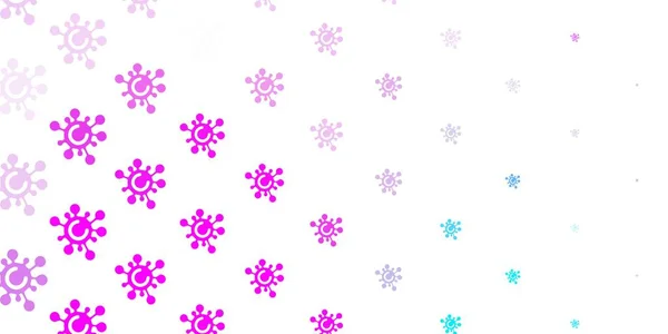 Ανοιχτό Ροζ Μπλε Διανυσματικό Πρότυπο Σημεία Γρίπης Έξυπνη Απεικόνιση Covid — Διανυσματικό Αρχείο